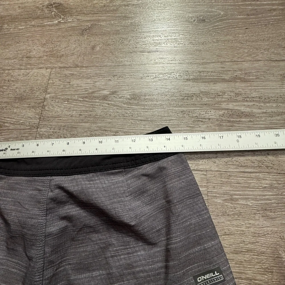 O'Neill Board Shorts Mens 29 Gray White Polyester Hyperfreak Summer Surf Beach